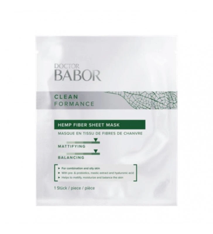 Cleanformance. Hemp Fiber Sheet Mask - DOCTOR BABOR 1 Cleanformance. Hemp Fiber Sheet Mask - DOCTOR BABOR