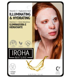 Mascarillas Faciales. Vitamina C + Ácido Hialurónico - IROHA NATURE